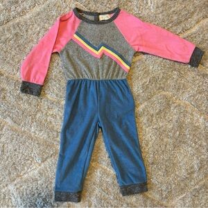 Miki Miette Space Rainbow Romper size 2T